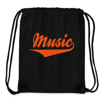 music - Stanley/Stella recycelter Gym Bag - Schwarz - Vorne