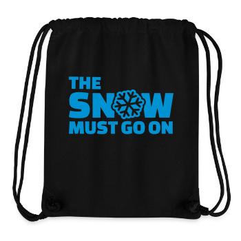 The snow must go on - Stanley/Stella Recycled Gym Bag - black - Front