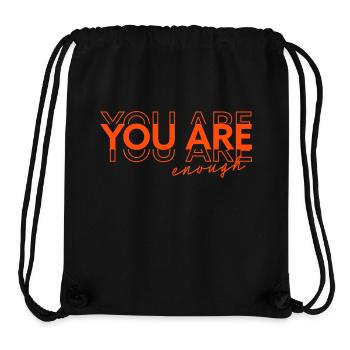 You are enough - Stanley/Stella recycelter Gym Bag - Schwarz - Vorne