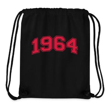1964 - Stanley/Stella recycelter Gym Bag - Schwarz - Vorne