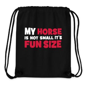 Pony - Stanley/Stella recycelter Gym Bag - Schwarz - Vorne