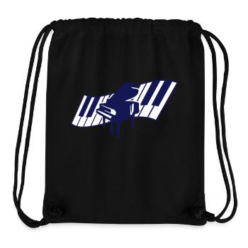 Piano Keys Instrument Playing Classical Music - Stanley/Stella Recycled Gym Bag - black - Front