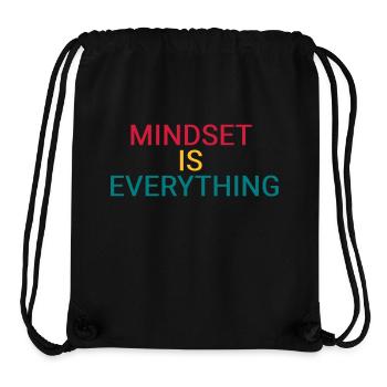 Mindset is everything - Stanley/Stella Recycled Gym Bag - black - Front