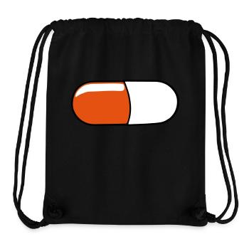 rote Pille - Stanley/Stella recycelter Gym Bag - Schwarz - Vorne