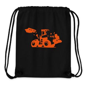 bulldozer_3 - Stanley/Stella recycelter Gym Bag - Schwarz - Vorne