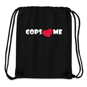 COPS LOVE ME - Stanley/Stella Recycled Gym Bag - black - Front