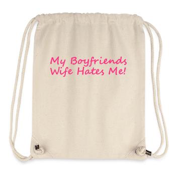 My Boyfriends Wife Hates Me - Stanley/Stella Recycled Gym Bag - natural - Front