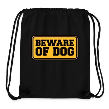 Beware Of Dog - Stanley/Stella Recycled Gym Bag - black - Front