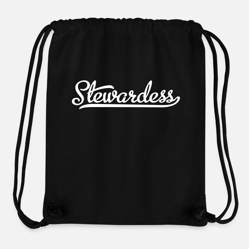 Hôtesse - Sac à cordon recyclé Stanley/Stella - noir