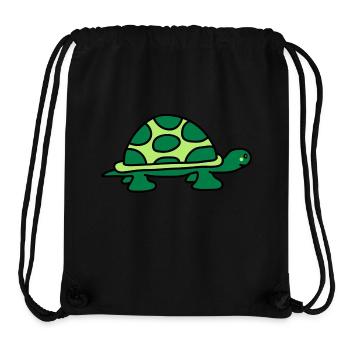 turtle - Stanley/Stella recycelter Gym Bag - Schwarz - Vorne