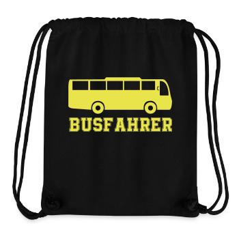 bus busfahrer - Stanley/Stella recycelter Gym Bag - Schwarz - Vorne