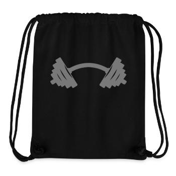 hantel gebogen krumm 8 - Stanley/Stella recycelter Gym Bag - Schwarz - Vorne
