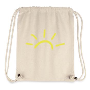Sonne - Stanley/Stella recycelter Gym Bag - Naturweiß - Vorne