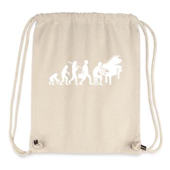 Evolution Klavier Instrument Tasten Spielen Musik - Stanley/Stella recycelter Gym Bag - Naturweiß - Vorne