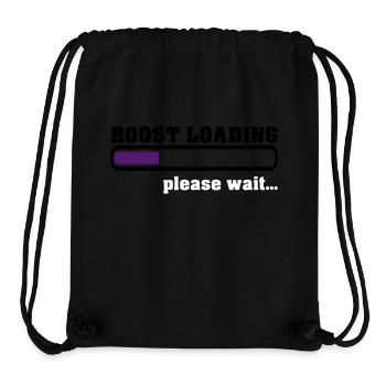 Boost Loading Please Wait - Stanley/Stella recycelter Gym Bag - Schwarz - Vorne
