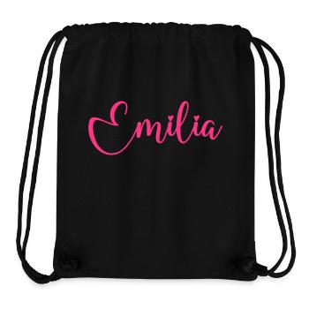 Emilia Name - Stanley/Stella Recycled Gym Bag - black - Front