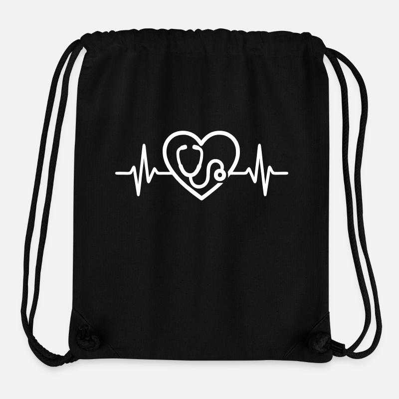 Arzt Stethoskop Kernberuf - Stanley/Stella recycelter Gym Bag - Schwarz
