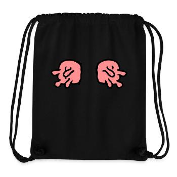 doppeltes Euter - Stanley/Stella recycelter Gym Bag - Schwarz - Vorne