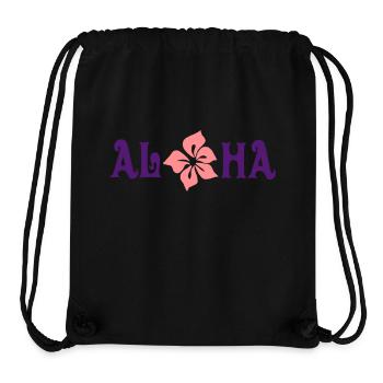 aloha - Stanley/Stella recycelter Gym Bag - Schwarz - Vorne