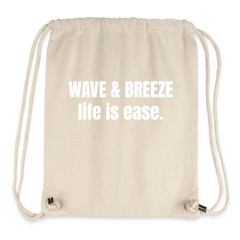 Wave and Breeze life is ease. - Stanley/Stella recycelter Gym Bag - Naturweiß - Vorne