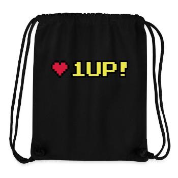 8-Bit 1UP - Stanley/Stella Recycled Gym Bag - black - Front