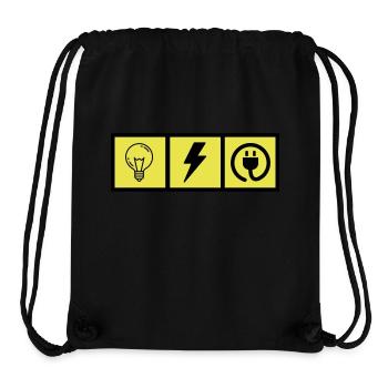 Elektriker / Elektrizität / Energie / DIY - Stanley/Stella recycelter Gym Bag - Schwarz - Vorne