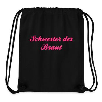 Sister of the Bride Shirt by Chef - Stanley/Stella Recycled Gym Bag - black - Front