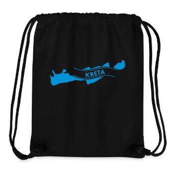 Kreta - Stanley/Stella recycelter Gym Bag - Schwarz - Vorne