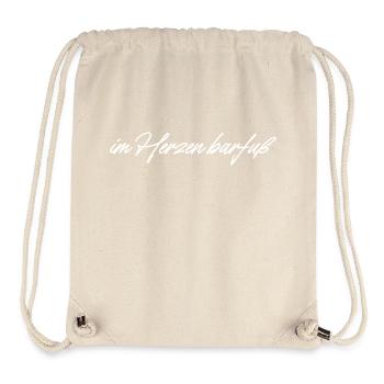barefoot at heart - Stanley/Stella Recycled Gym Bag - natural - Front