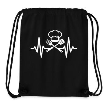 Heartbeat Kitchen Chef - Stanley/Stella Recycled Gym Bag - black - Front