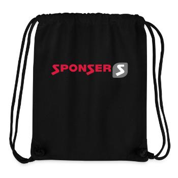 Sponser Logo klein - Stanley/Stella recycelter Gym Bag - Schwarz - Vorne