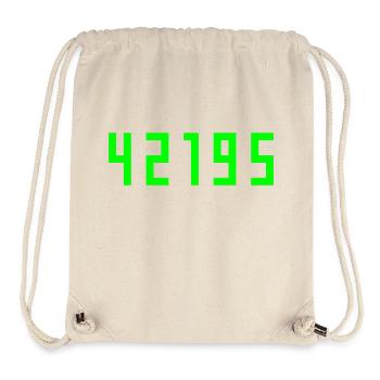 Marathon 42195 Meter - Stanley/Stella recycelter Gym Bag - Naturweiß - Vorne