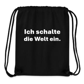 I turn on the world - Stanley/Stella Recycled Gym Bag - black - Front