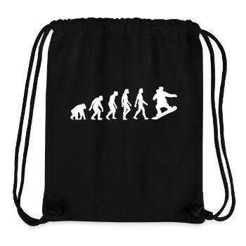 Die Entwicklung des Snowboardens - Stanley/Stella recycelter Gym Bag - Schwarz - Vorne