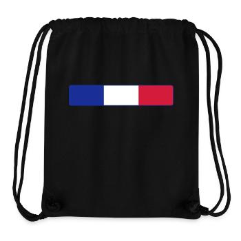 France - Stanley/Stella recycelter Gym Bag - Schwarz - Vorne