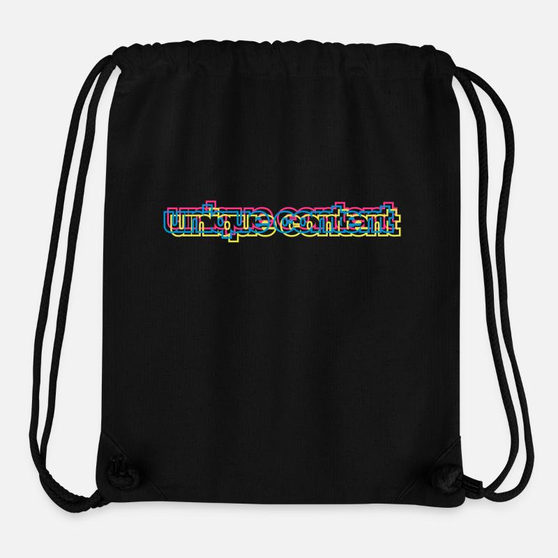 unique content 3C - Stanley/Stella Recycled Gym Bag - black