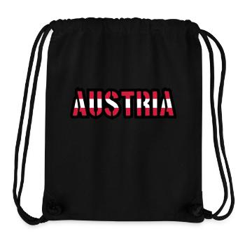 Austria Design - Sac à cordon recyclé Stanley/Stella - noir - Devant