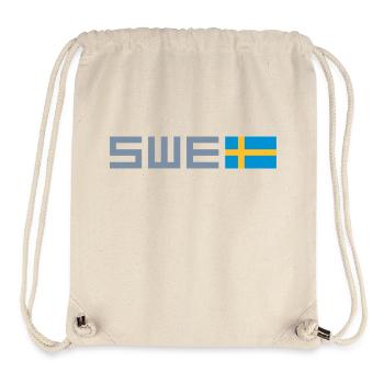 Schweden - Stanley/Stella recycelter Gym Bag - Naturweiß - Vorne