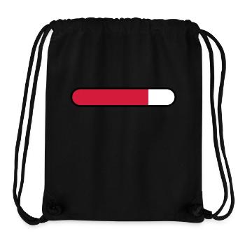 ladebalken leer - Stanley/Stella recycelter Gym Bag - Schwarz - Vorne
