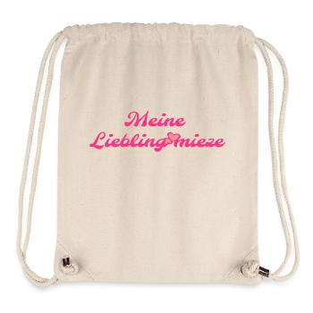 Meine Lieblingsmieze personalisierbar - Stanley/Stella recycelter Gym Bag - Naturweiß - Vorne