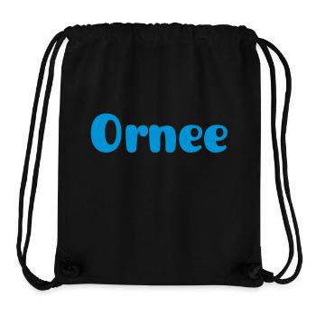 Ornée - Sac à cordon recyclé Stanley/Stella - noir - Devant