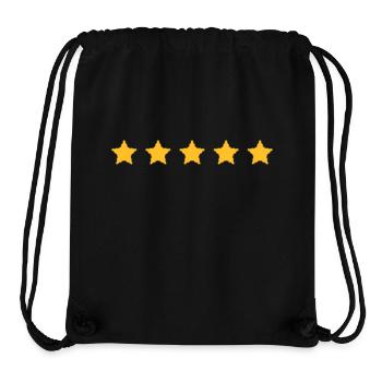 5 Sterne Bewertung 100% gut - Stanley/Stella recycelter Gym Bag - Schwarz - Vorne