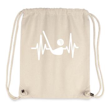 Herzschlag Golf Sport - Stanley/Stella recycelter Gym Bag - Naturweiß - Vorne