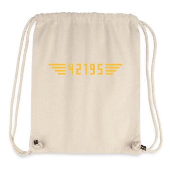 Marathon 42195 Meter - Stanley/Stella recycelter Gym Bag - Naturweiß - Vorne