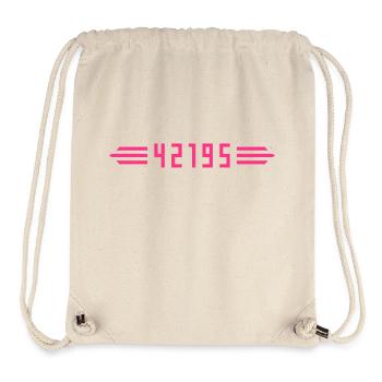 Marathon 42195 Meter - Stanley/Stella recycelter Gym Bag - Naturweiß - Vorne