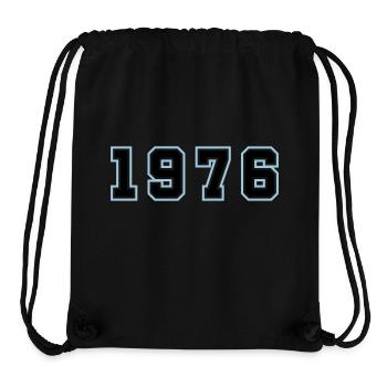 1976 Year Birthday - Stanley/Stella Recycled Gym Bag - black - Front
