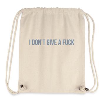 i dont give a fuck - Stanley/Stella Recycled Gym Bag - natural - Front