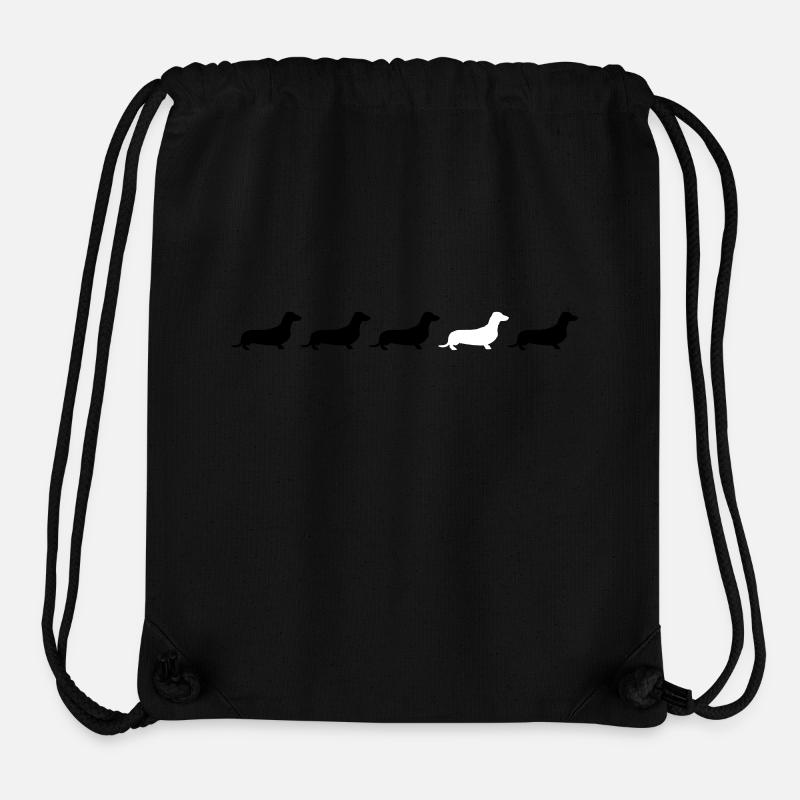 teckel - Sac à cordon recyclé Stanley/Stella - noir