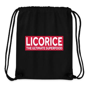 LICORICE - THE ULTIMATE SUPERFOOD - Stanley/Stella recycelter Gym Bag - Schwarz - Vorne