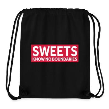 SWEETS KNOW NO BOUNDARIES - Stanley/Stella Recycled Gym Bag - black - Front